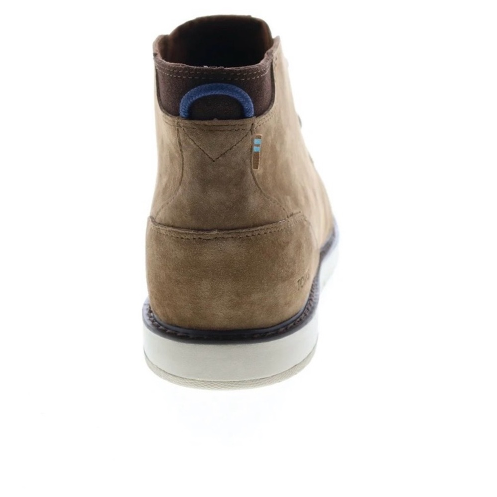 TOMS Navi Mens Brown Nubuck Lace up Chukka Boots - Picture 7 of 11